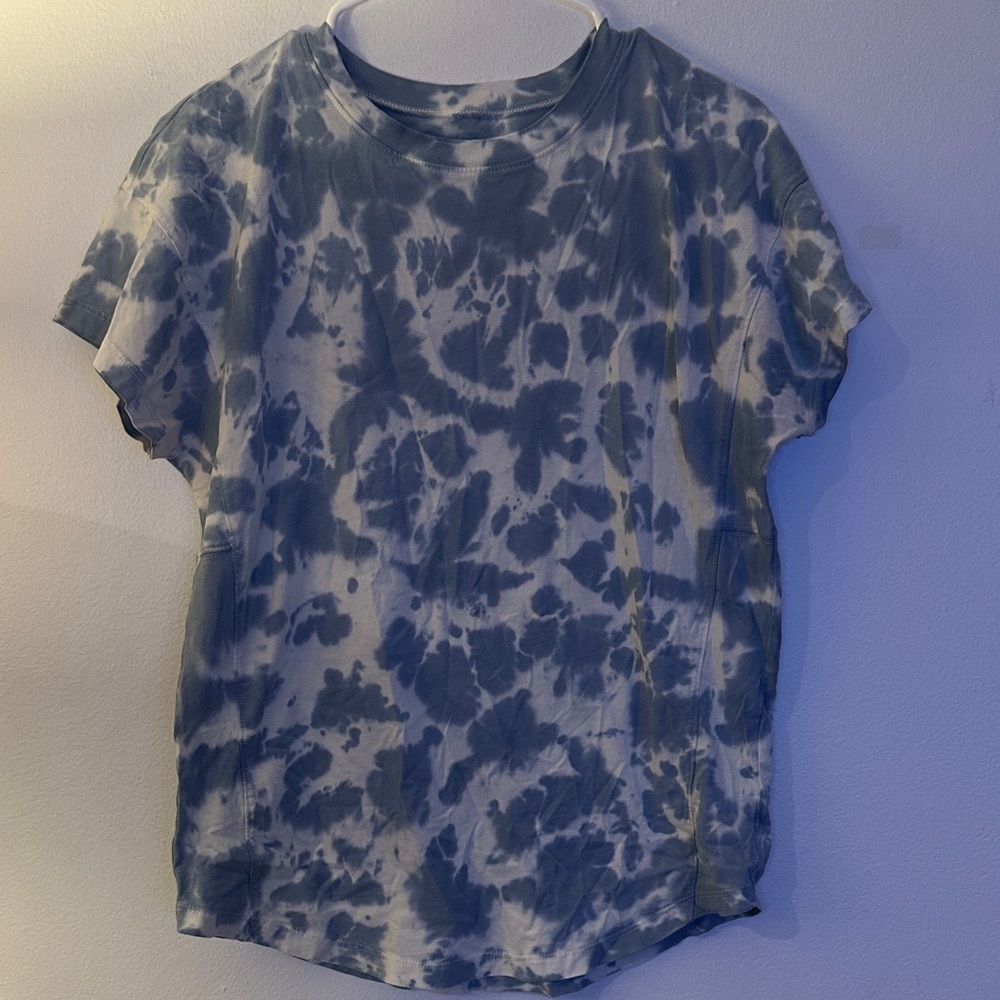 Madewell Blue Tie-Dye Short Sleeve Tee - Preloved